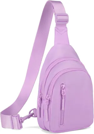Small Sling Bag Crossbody Bag for Women with 4 Pockets Cross Body Fanny Pack Womens Chest Bag for Outdoors Traveling
