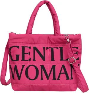 Small Tote Bag Cute Quilted Puffer Crossbody Shoulder Handbag Trendy Daily Travel Purse for Women