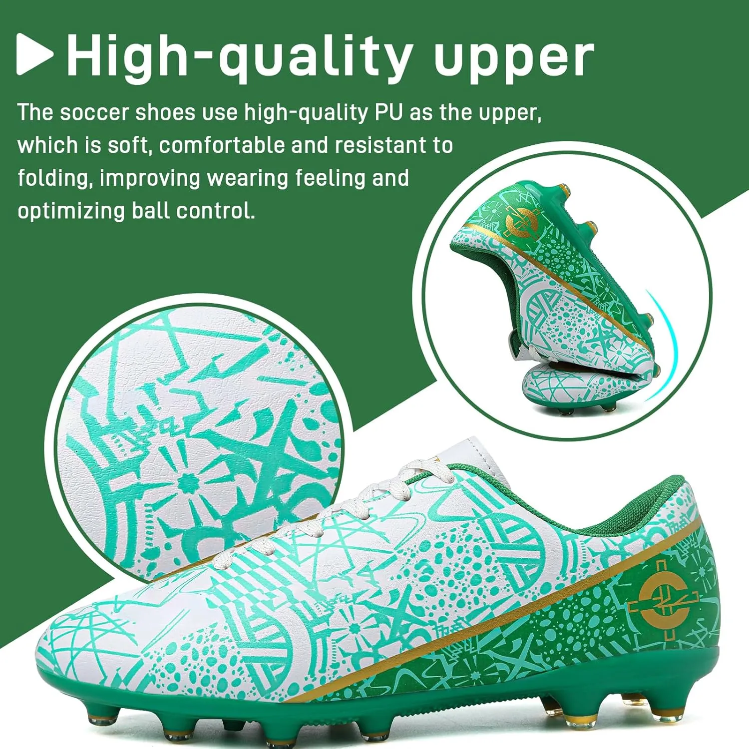 Soccer Cleats Mens Women Outdoor Indoor Soccer Shoes AG/TF