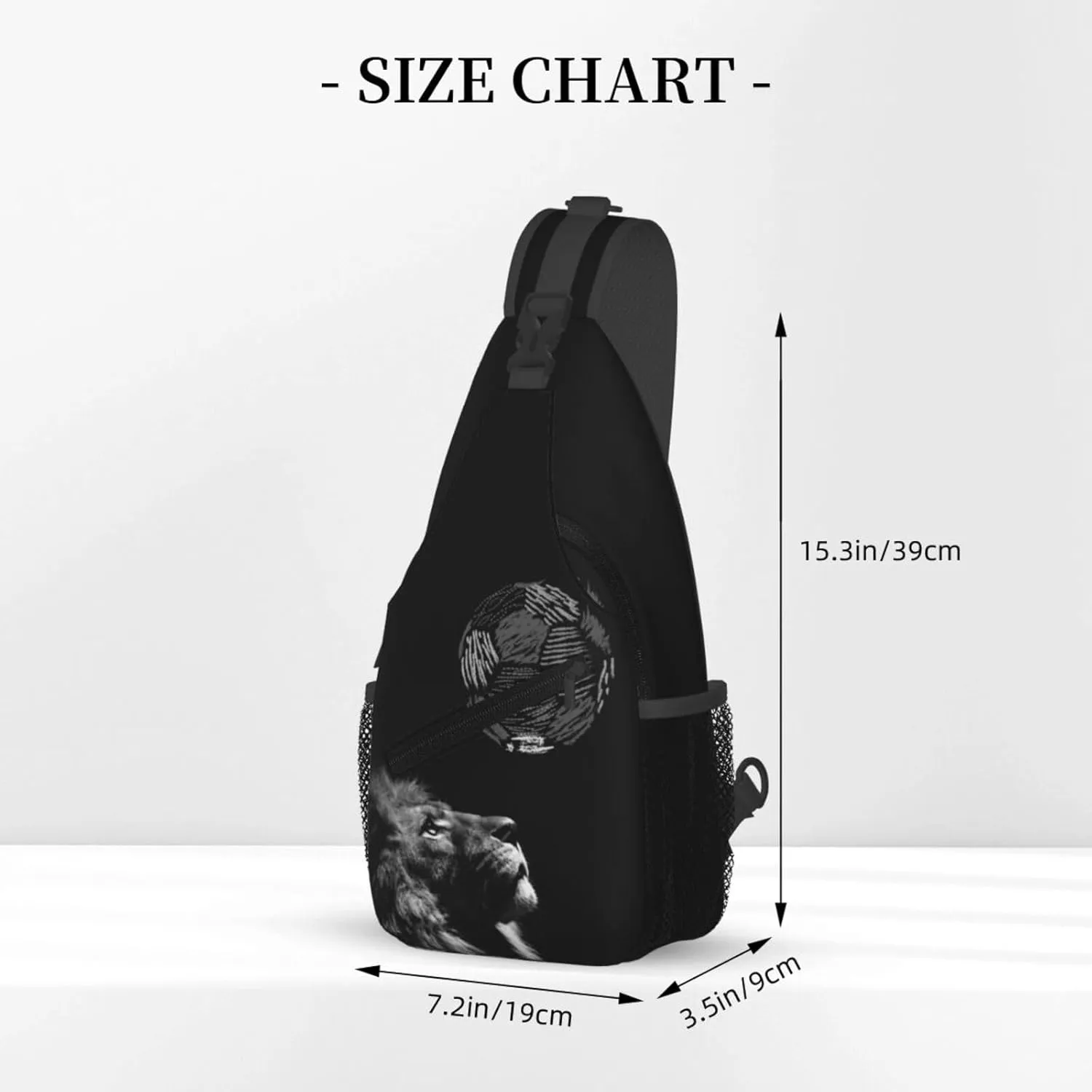 Soccer Crossbody Bag Soccer Sport Shoulder Bag Backpack Sport Sling Bag Chest Casual Daypack Bag