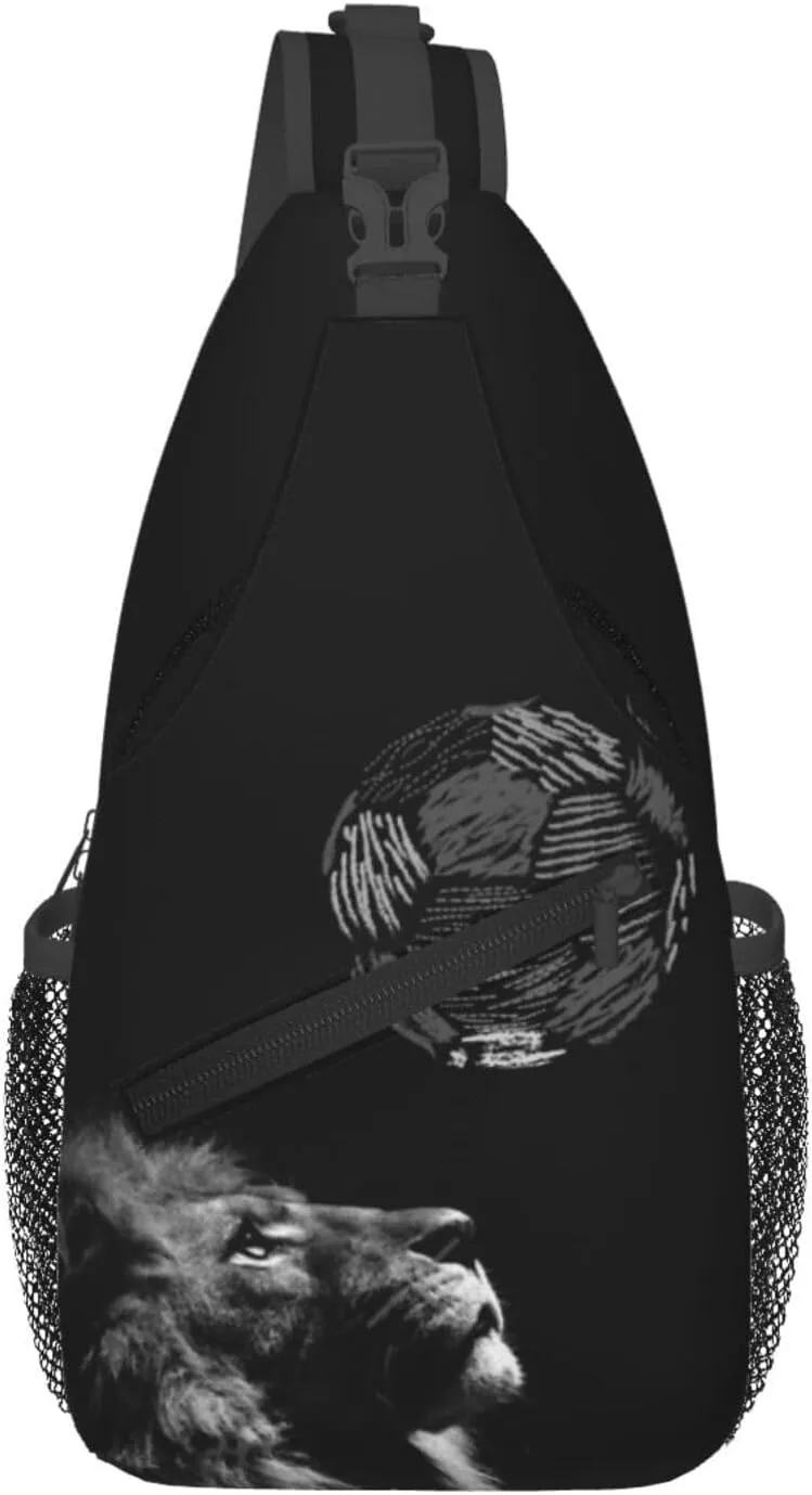 Soccer Crossbody Bag Soccer Sport Shoulder Bag Backpack Sport Sling Bag Chest Casual Daypack Bag