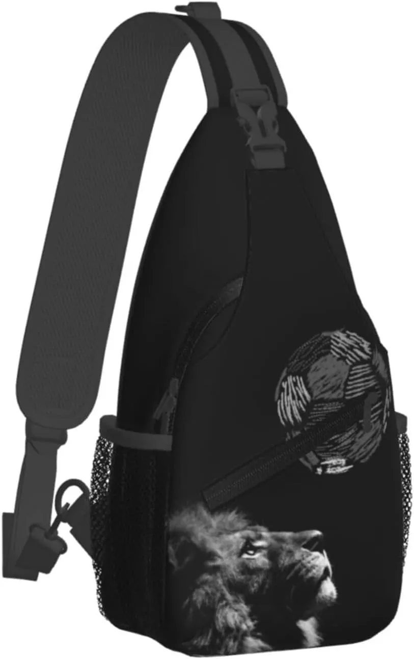 Soccer Crossbody Bag Soccer Sport Shoulder Bag Backpack Sport Sling Bag Chest Casual Daypack Bag