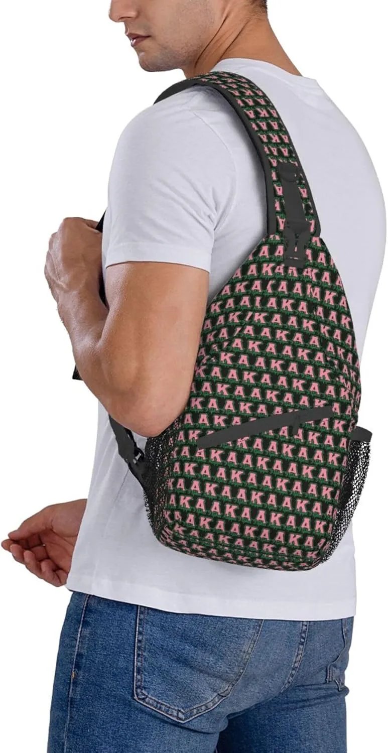 Sorority Gifts Unisex Crossbody Backpack Sling Bag chest bag for Hiking Traveling Outdoor Daypack