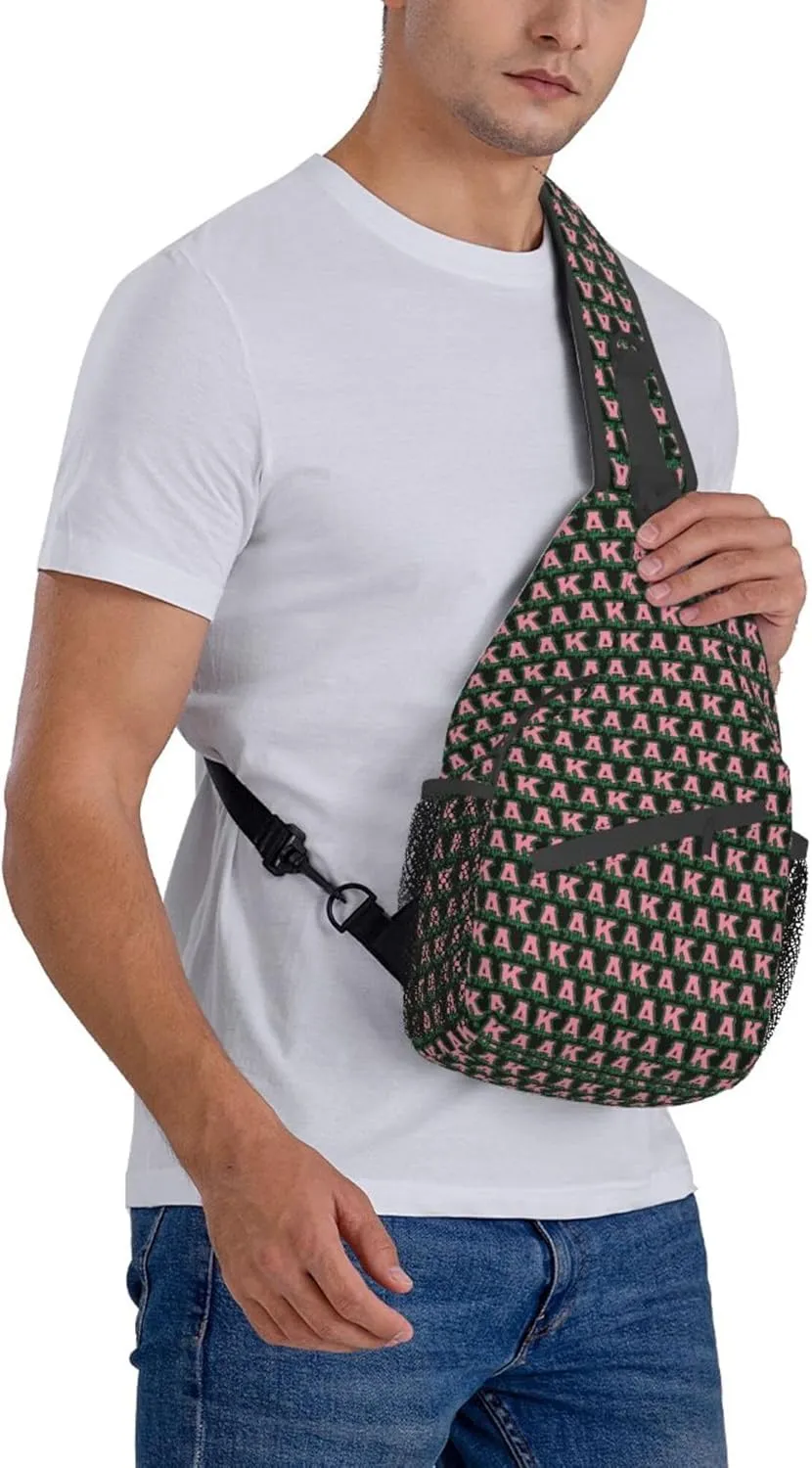 Sorority Gifts Unisex Crossbody Backpack Sling Bag chest bag for Hiking Traveling Outdoor Daypack