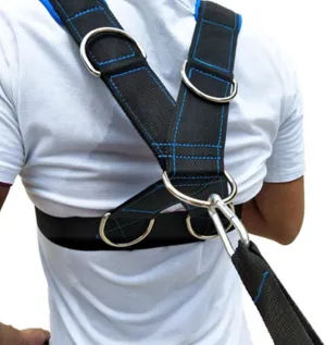 Speed Running Harness, Sturdy Sled Shoulder Harness, 3 Hooks Durable 5pcs Wear Resistant Nylon   Metal for Mountaineering Outdoor use