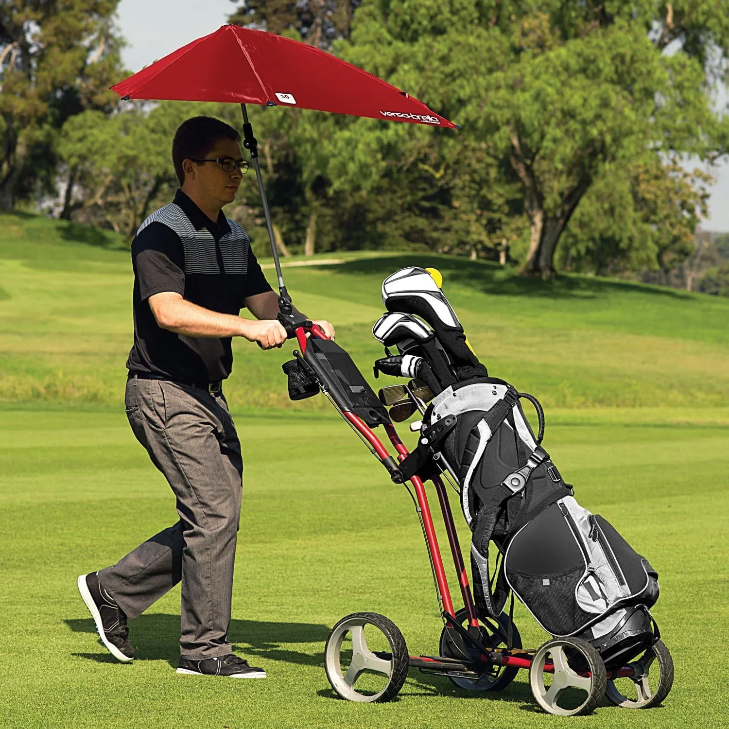Sport-Brella Versa-Brella SPF 50  Adjustable Umbrella with Universal Clamp