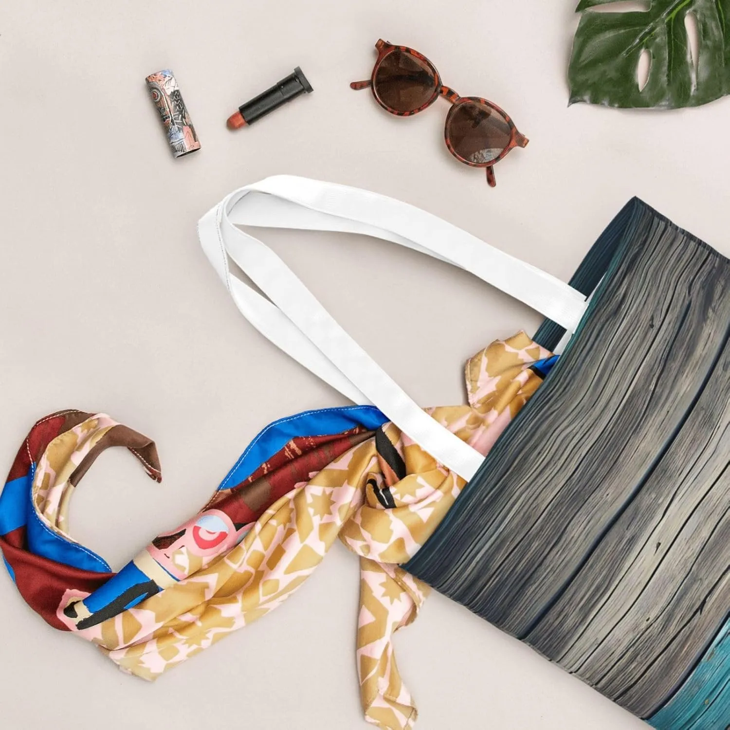 SSIMOO Tropical Rainforest Fashion Canvas Tote Bag-Personalized Handbag,Multifunctional Bag,Elegant And Minimalist