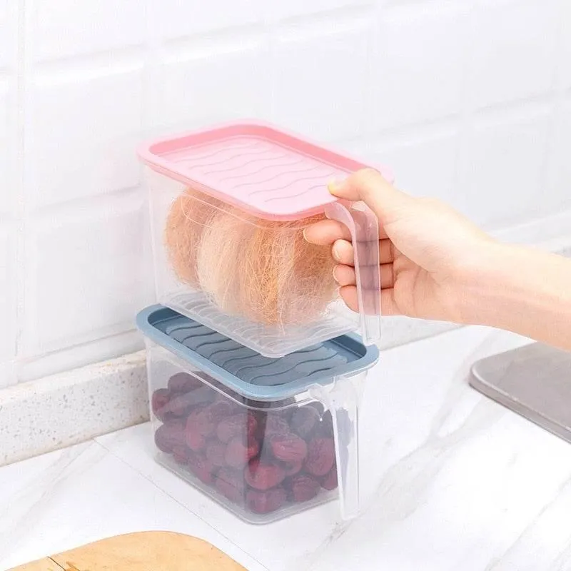 Stackable Transparent Refrigerator Storage Box - Clear Food Organizer