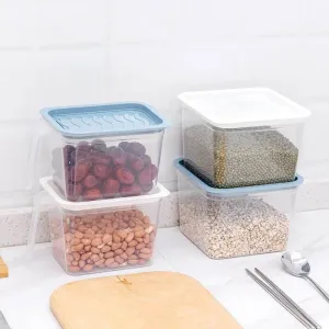 Stackable Transparent Refrigerator Storage Box - Clear Food Organizer