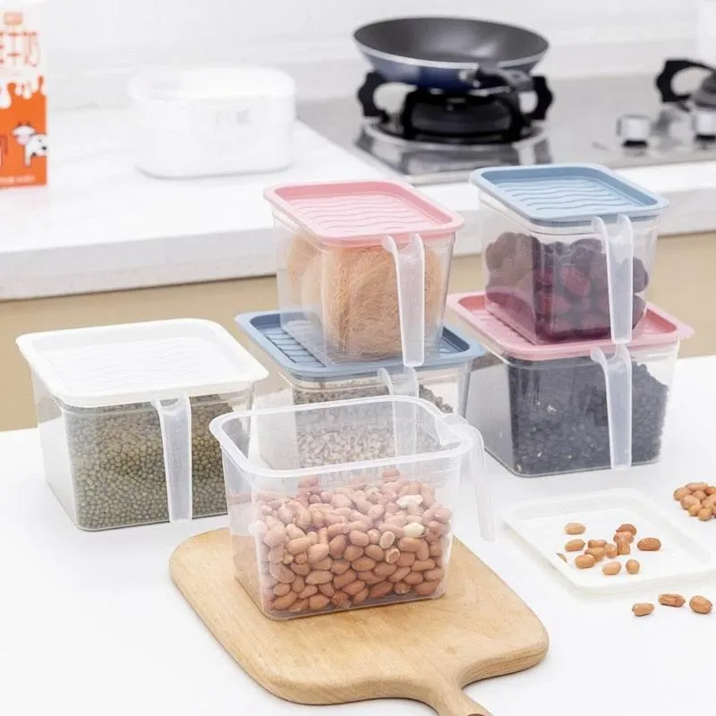 Stackable Transparent Refrigerator Storage Box - Clear Food Organizer