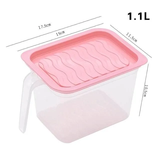 Stackable Transparent Refrigerator Storage Box - Clear Food Organizer