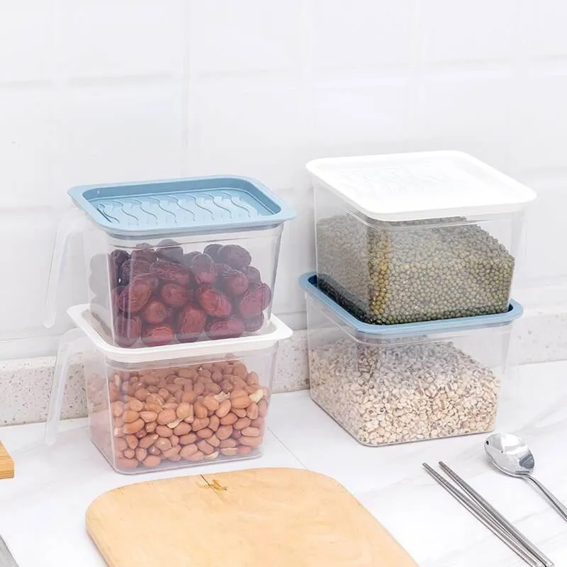 Stackable Transparent Refrigerator Storage Box - Clear Food Organizer