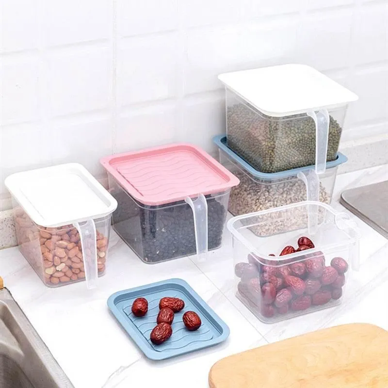 Stackable Transparent Refrigerator Storage Box - Clear Food Organizer