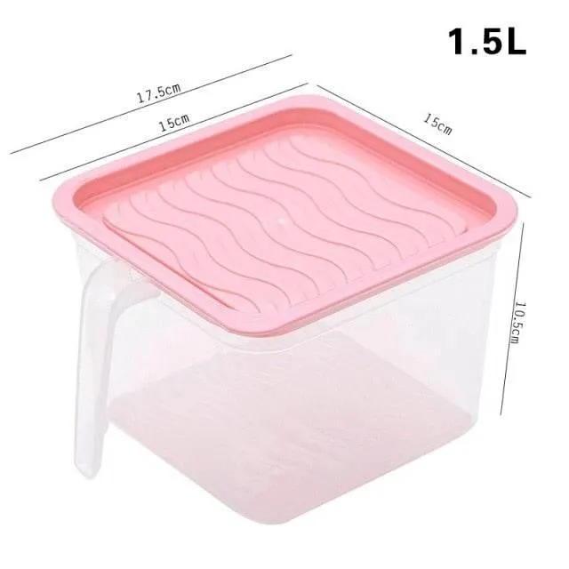 Stackable Transparent Refrigerator Storage Box - Clear Food Organizer
