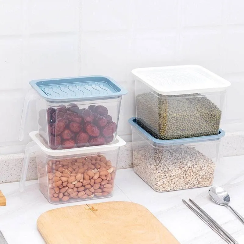 Stackable Transparent Refrigerator Storage Box - Clear Food Organizer