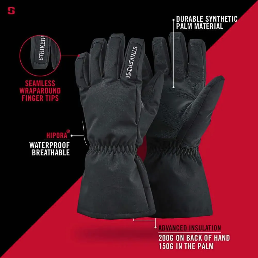 Striker Trekker Rugged Waterproof Breathable Insulated Outdoor Ice Fishing Gloves