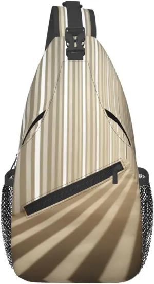 Stripe Don'T Kill My Vibe Men'S Casual Chest Crossbody Bag, Lightweight Durable Shoulder Sling Pack For Daily Use, Travel, And Outdoor.