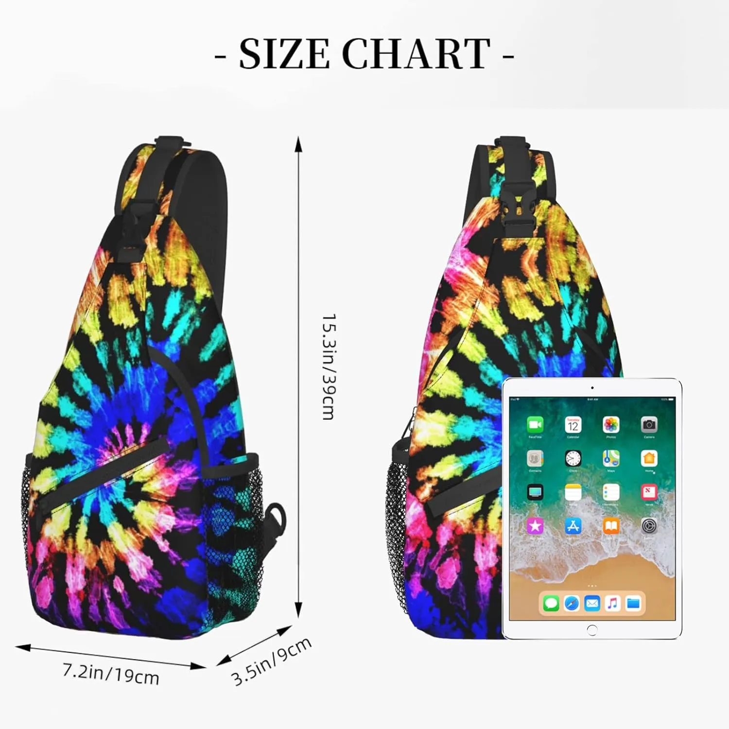 Sunflower And American Flag Sling Backpack Crossbody Shoulder Bags For Women Men, Sling Bag Travel Hiking Chest Bag Daypack