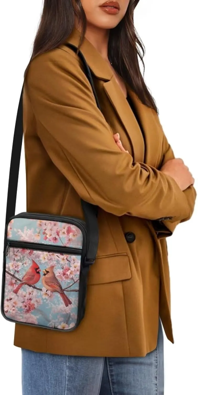 Suobstales Crossbody Bag for Women Men Small Messenger Bag Shoulder Bag Fanny Pack Purse Satchel Bag with Zipper Closure