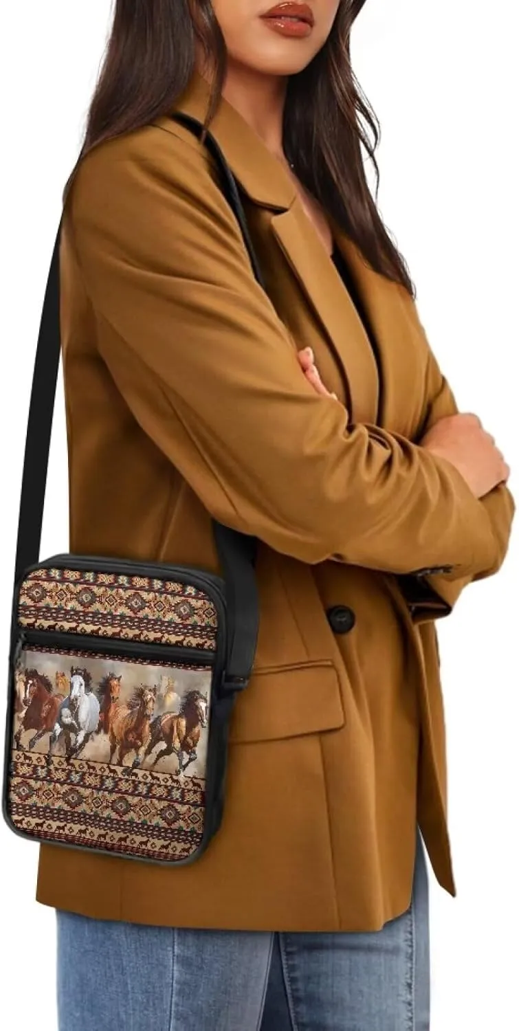 Suobstales Crossbody Bag for Women Men, Small Sling Pack Handbag for Work Business, Lightweight Messenger Shoulder Travel Bag