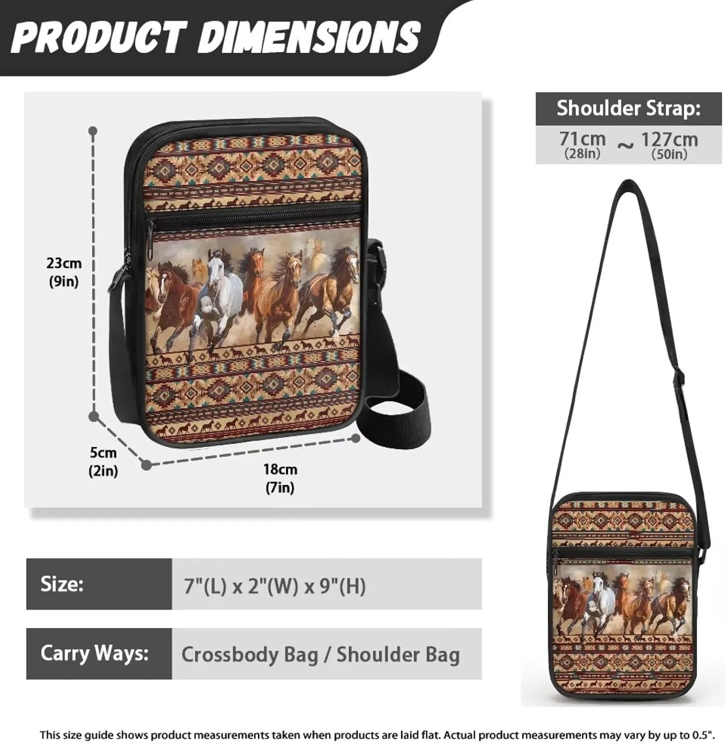 Suobstales Crossbody Bag for Women Men, Small Sling Pack Handbag for Work Business, Lightweight Messenger Shoulder Travel Bag