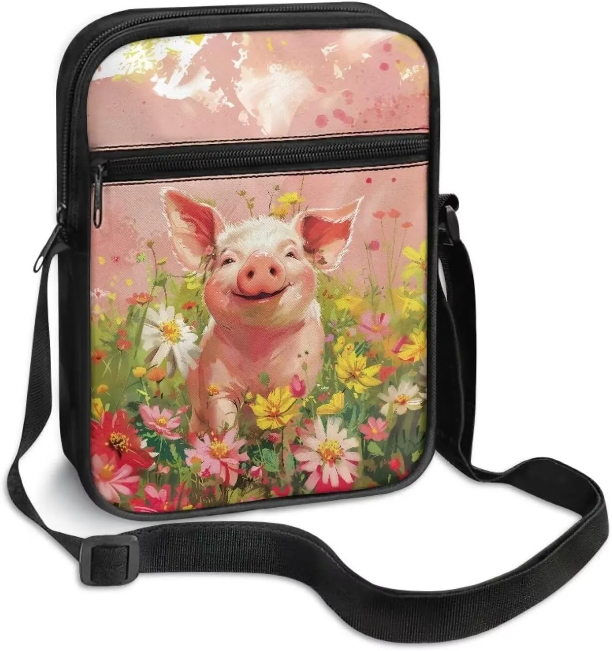 Suobstales Crossbody Bag Sling Purse for Women Men Mini Shoulder Bag Messenger Bag Fanny Back Pack Travel Passport Wallet Bag