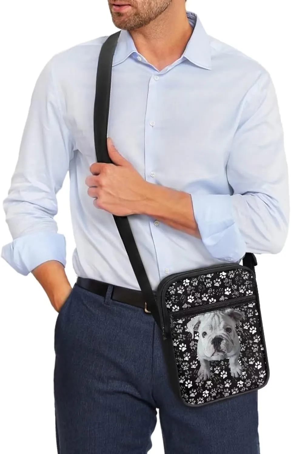 Suobstales Crossbody Bag Sling Purse for Women Men Mini Shoulder Bag Messenger Bag Fanny Back Pack Travel Passport Wallet Bag