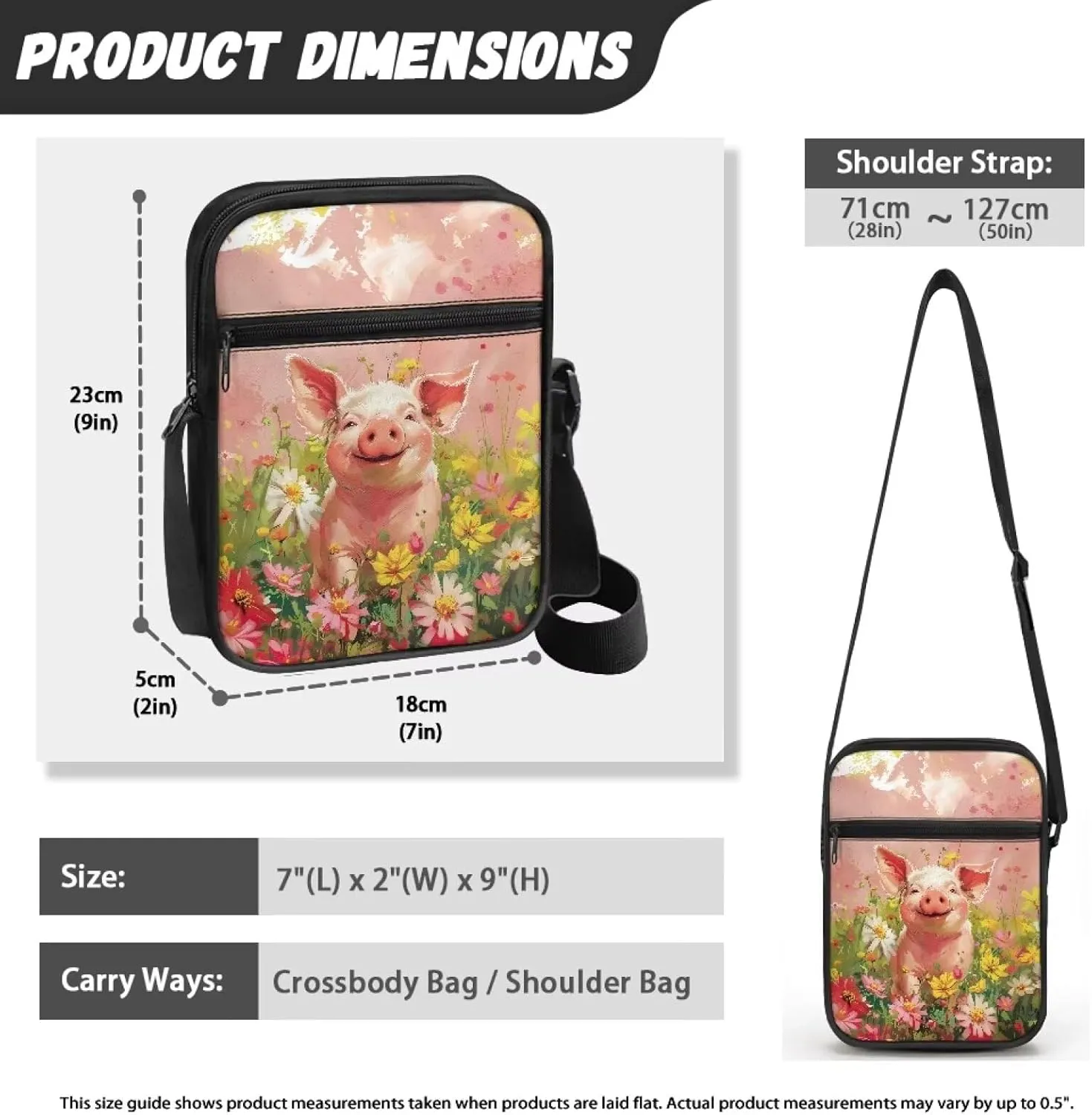 Suobstales Crossbody Bag Sling Purse for Women Men Mini Shoulder Bag Messenger Bag Fanny Back Pack Travel Passport Wallet Bag