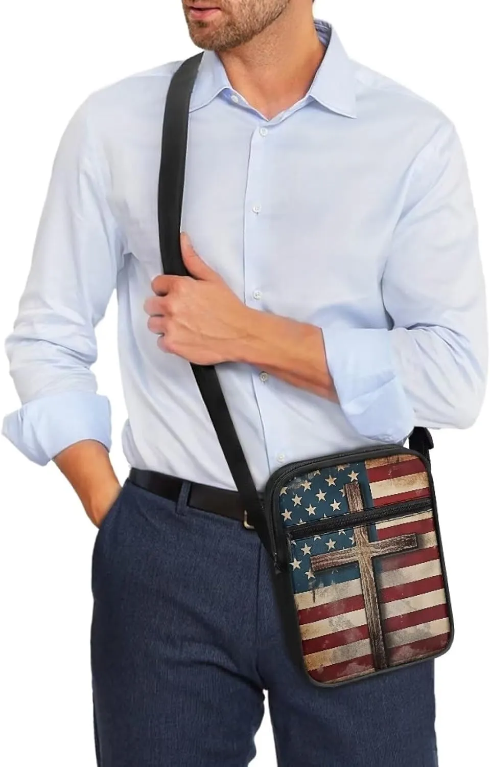 Suobstales Shoulder Bag Crossbody Bag for Women Men Small Messenger Bag Casual Handbag with Adjustable Strap for Work Cycling