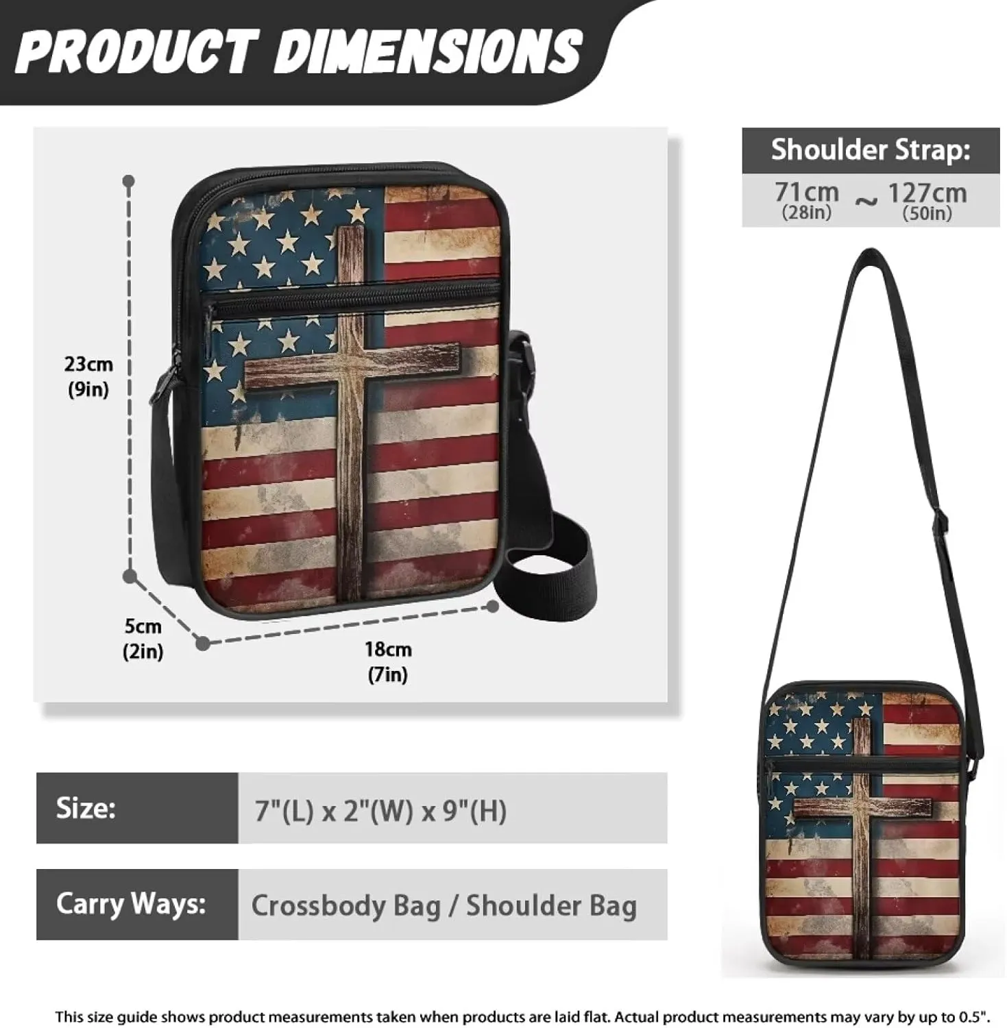 Suobstales Shoulder Bag Crossbody Bag for Women Men Small Messenger Bag Casual Handbag with Adjustable Strap for Work Cycling