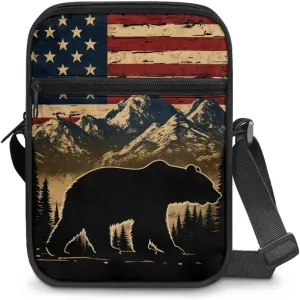 Suobstales Shoulder Bag Crossbody Bag for Women Men Small Messenger Bag Casual Handbag with Adjustable Strap for Work Cycling