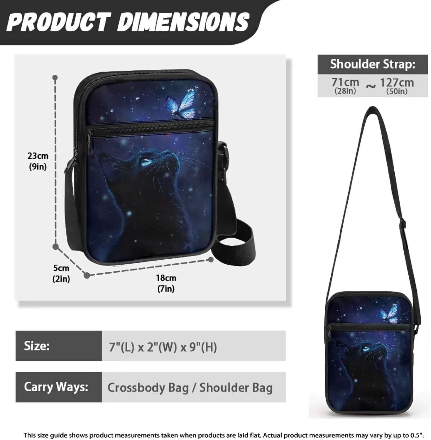 Suobstales Shoulder Bag Crossbody Bag for Women Men Small Messenger Bag Casual Handbag with Adjustable Strap for Work Cycling