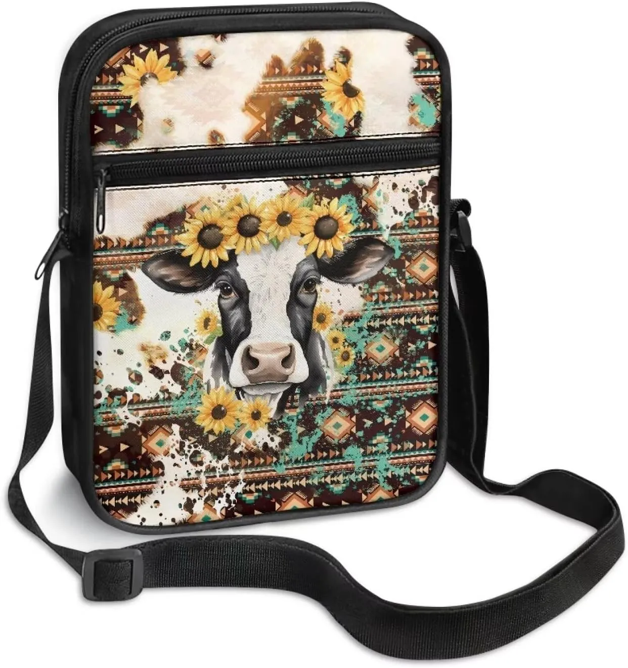 Suobstales Shoulder Bag Crossbody Bag for Women Men Small Messenger Bag Casual Handbag with Adjustable Strap for Work Cycling