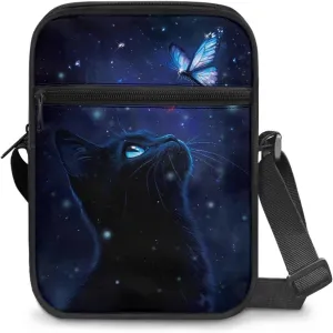 Suobstales Shoulder Bag Crossbody Bag for Women Men Small Messenger Bag Casual Handbag with Adjustable Strap for Work Cycling