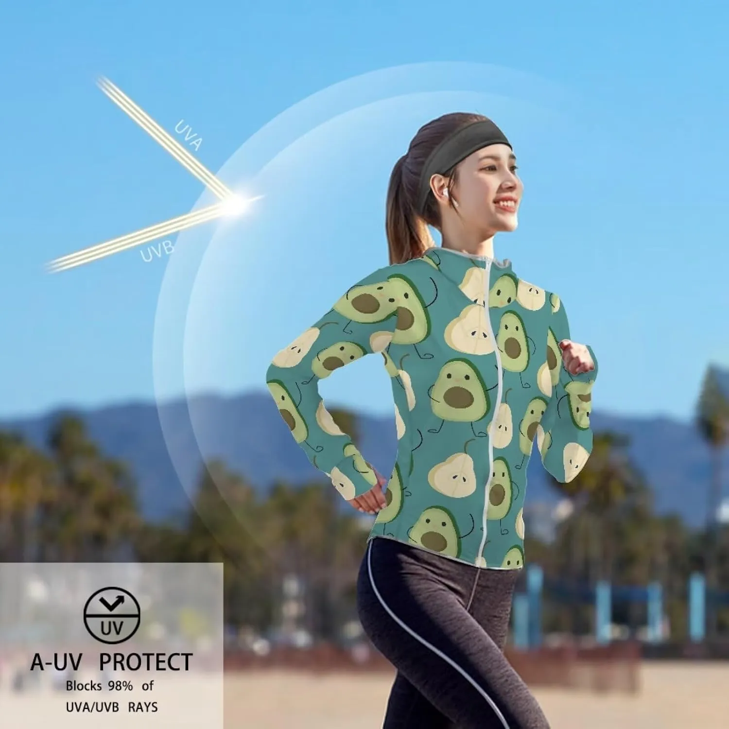 Swim Shirts Sunscreen Clothes Women's Athletic Jackets Thin Breathable Sun Protection Hooded Sport Coat S-2XL