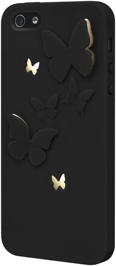 SwitchEasy SW-BUTKI5-BK Kirigami Hard Case for iPhone SE , iPhone 5 and iPhone 5s - Night Wings