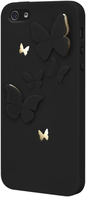 SwitchEasy SW-BUTKI5-BK Kirigami Hard Case for iPhone SE , iPhone 5 and iPhone 5s - Night Wings