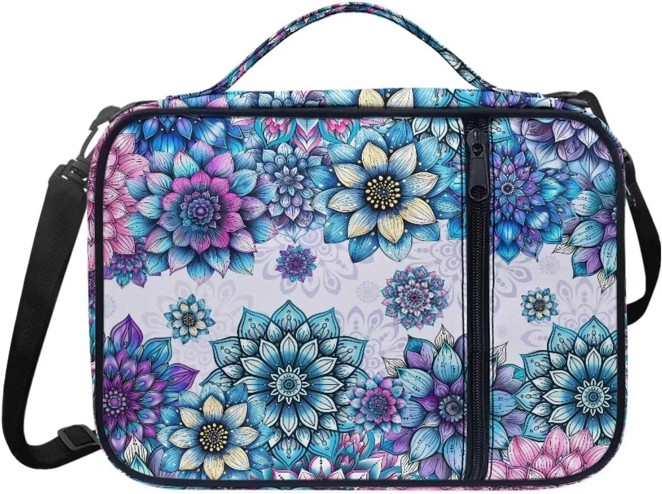 Talayituse Bible Cover for Women Men Portable Book Cover Large Capacity Bible Carrying Case with Handle/Shoulder Strap