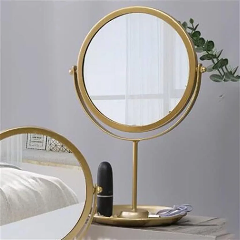TEMKIN Makeup Mirrors Dressing Table Opening red Storage Tray Entrance Mirrors Key Tray Cosmetics Storage Rack
