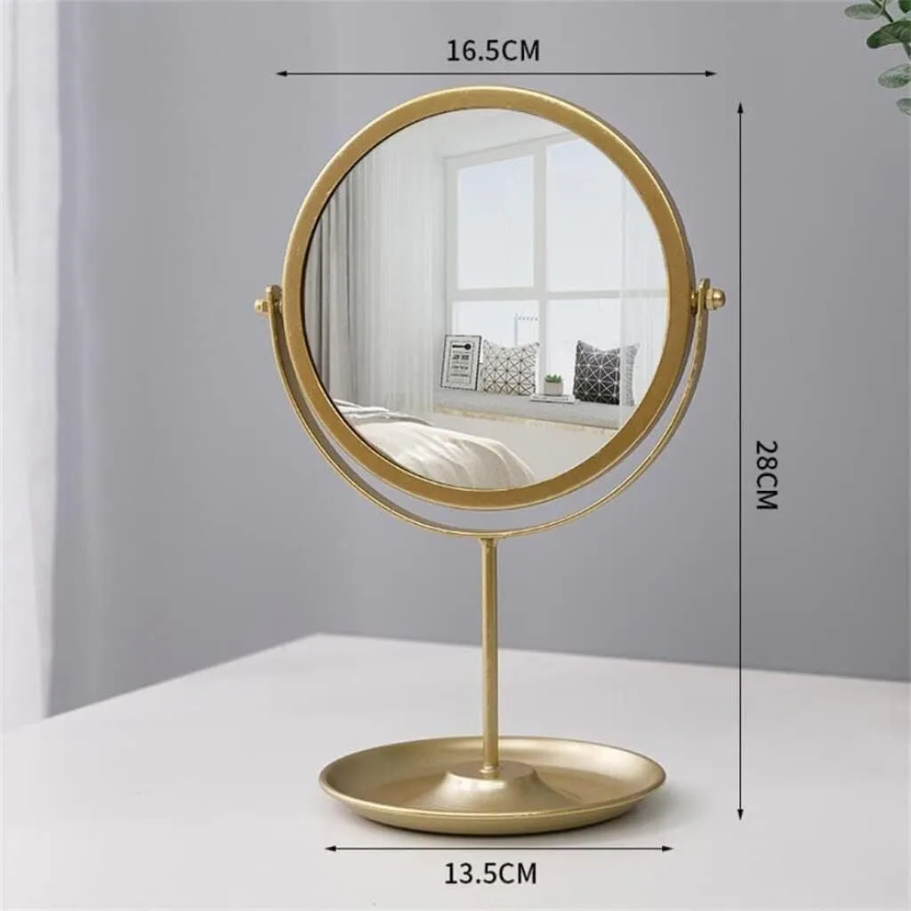 TEMKIN Makeup Mirrors Dressing Table Opening red Storage Tray Entrance Mirrors Key Tray Cosmetics Storage Rack