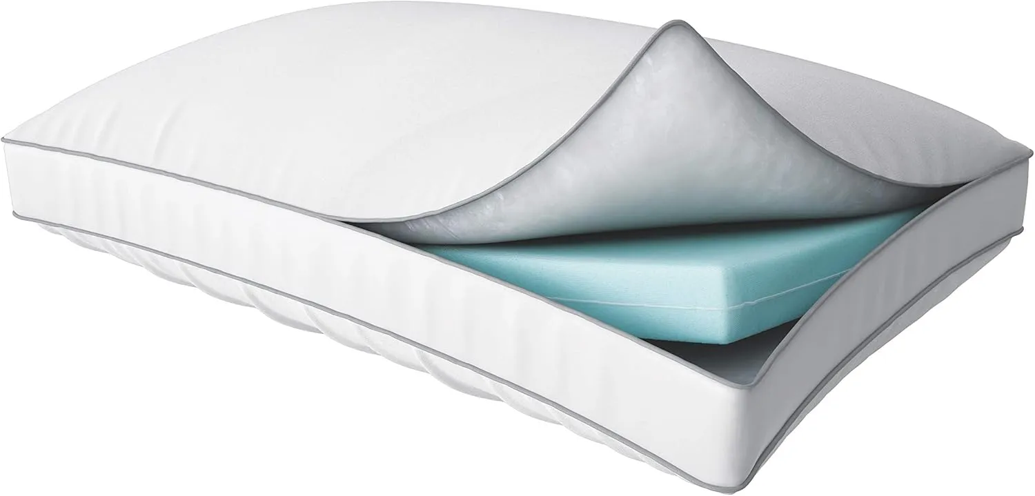 TEMPUR-Home Medium-Soft Down Pillow, Queen, White