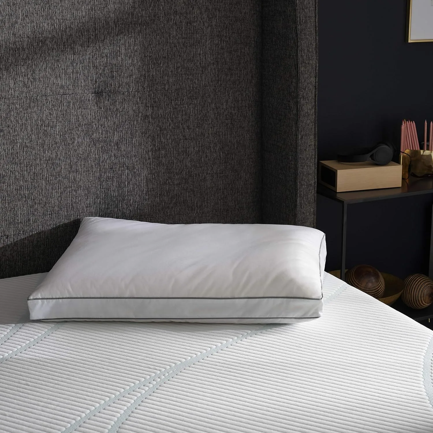TEMPUR-Home Medium-Soft Down Pillow, Queen, White