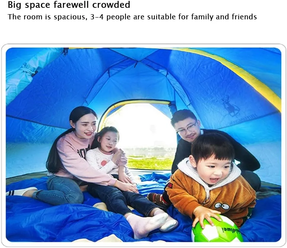 Tent Outdoor Camping Portable Waterproof Breathable Multifunction Folding Automatic Family Tents 3-4 Person