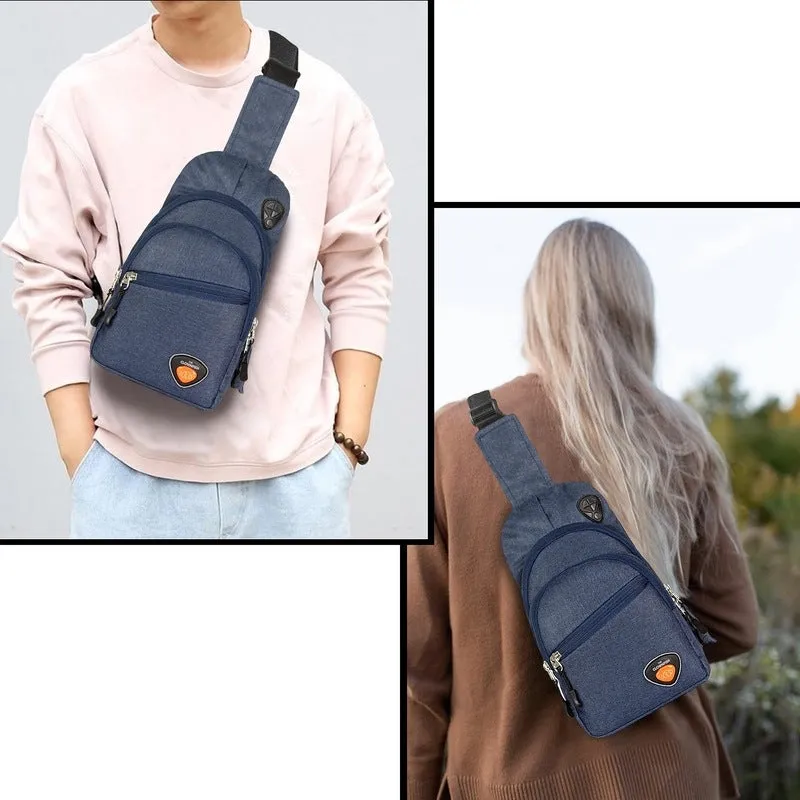 THE CLOWNFISH Cordette Sling Bag - Stylish, Water Resistant | 6L Capacity | Dark Grey