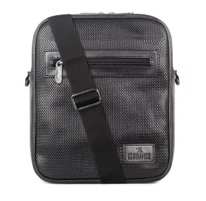 THE CLOWNFISH Regal Sling Bag - Premium Leatherette, Spacious Pockets | Unisex | 25 cm x 26 cm | Chocolate