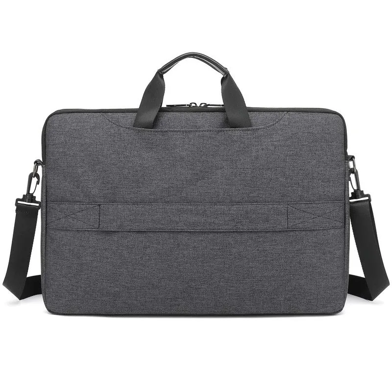 THE CLOWNFISH Slim 15.6" Laptop Messenger Bag - Water Resistant | Adjustable Strap | Black