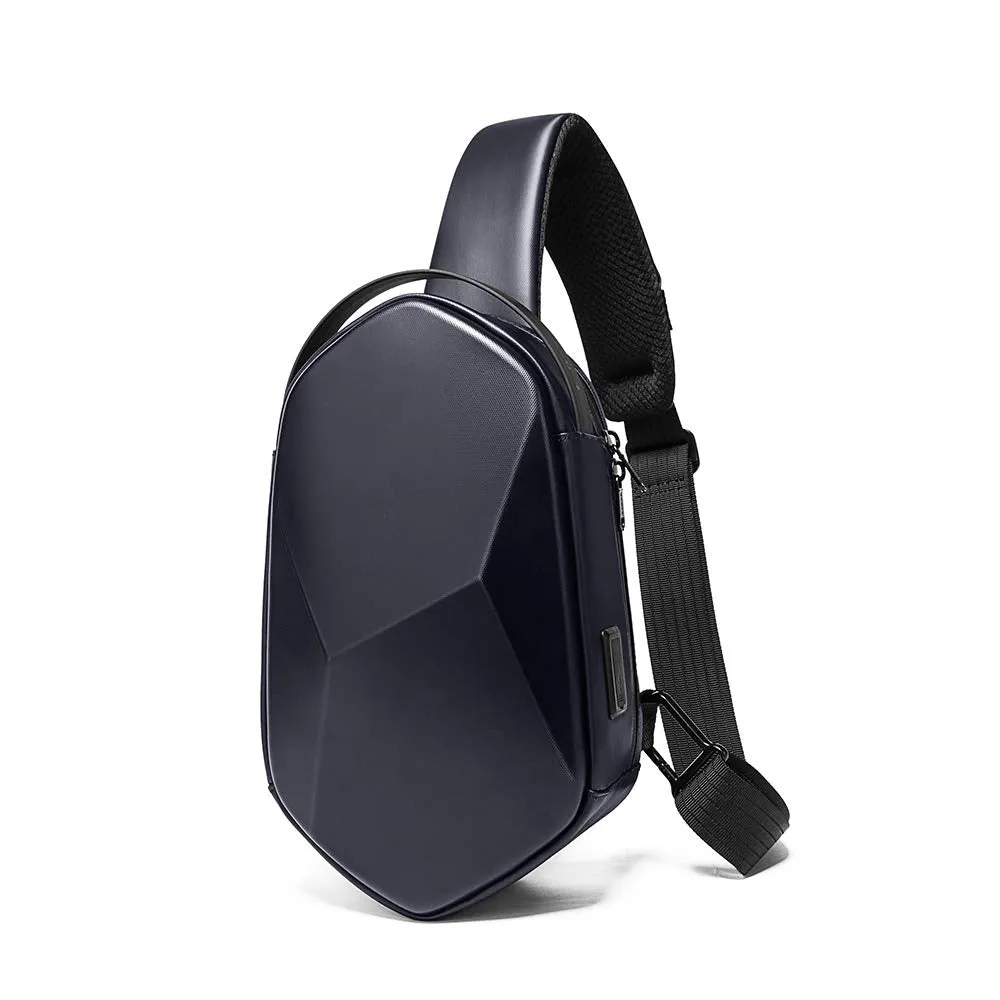 THE CLOWNFISH Sling Bag - Water Resistant, USB Charging | Utility Pocket | Camouflage