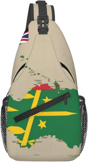 The Composition Of Vanuatu Men'S Casual Chest Crossbody Bag, Lightweight Durable Shoulder Sling Pack For Daily Use, Travel, And Outdoor.