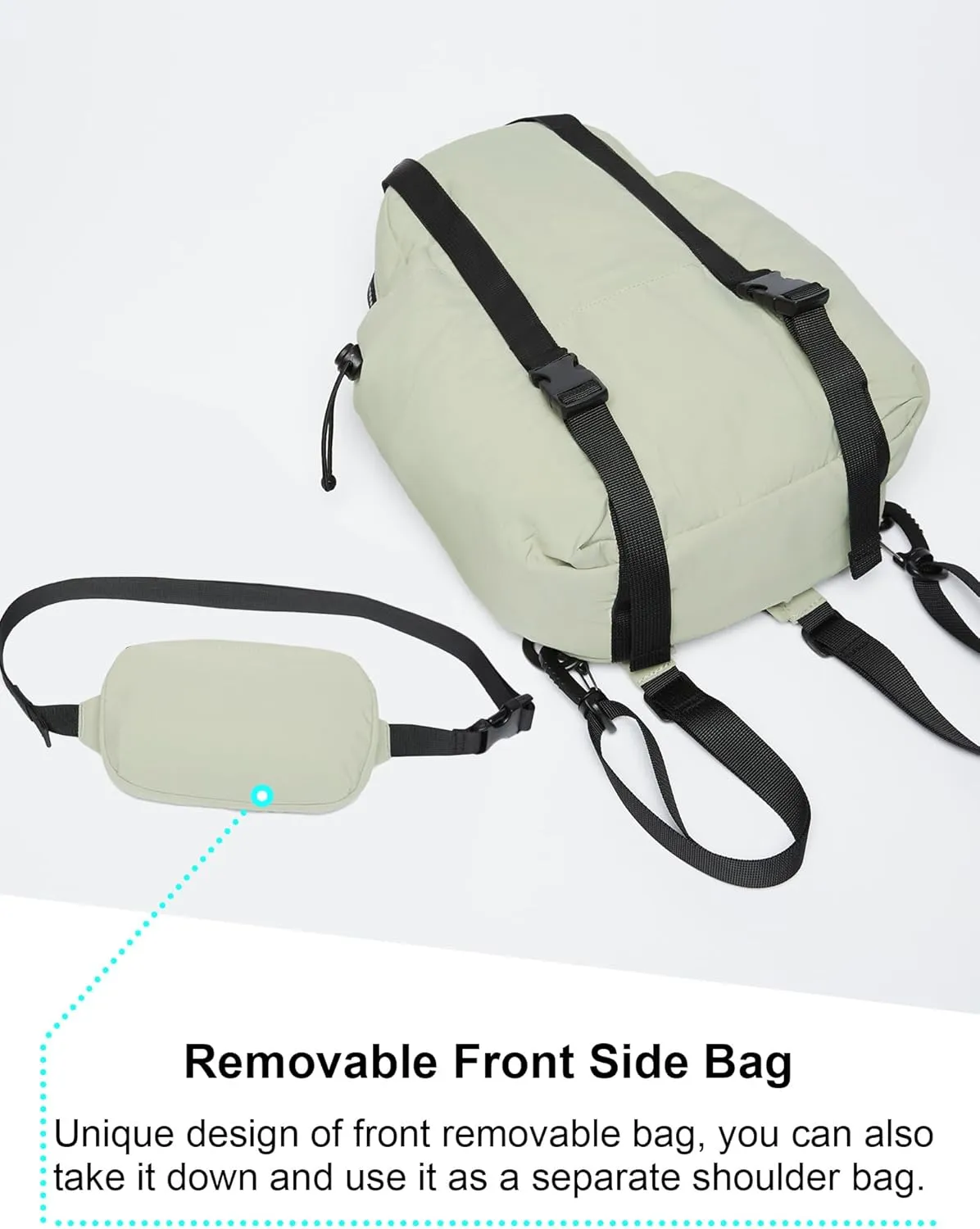 THE GYM PEOPLE Lightweight Mini Backpacks Womens Waterproof Travel Daypack Small Cute Crossbody Sling Bags