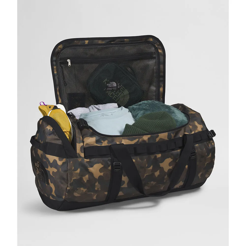 The North Face Base Camp Duffel Large - Utility Brown Camo Texture Small Print/TNF Black-NPF